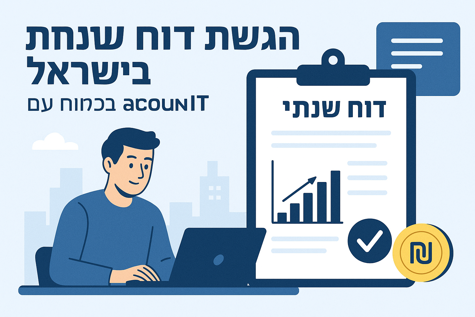הגשת דוח שנתי בישראל – בקלות עם Account-IT